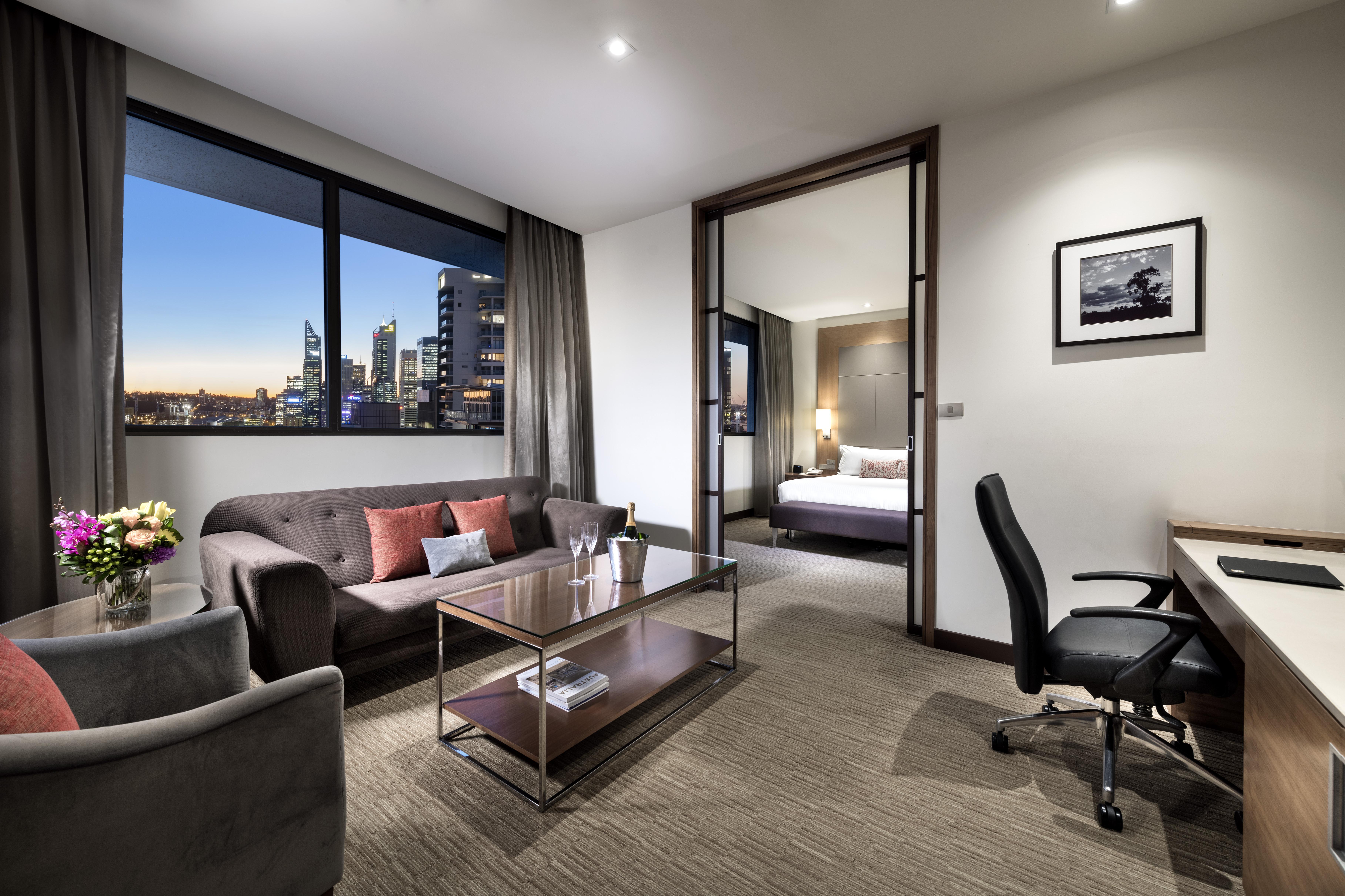 Pan Pacific Perth Hotell Exteriör bild A suite at the Crown Towers